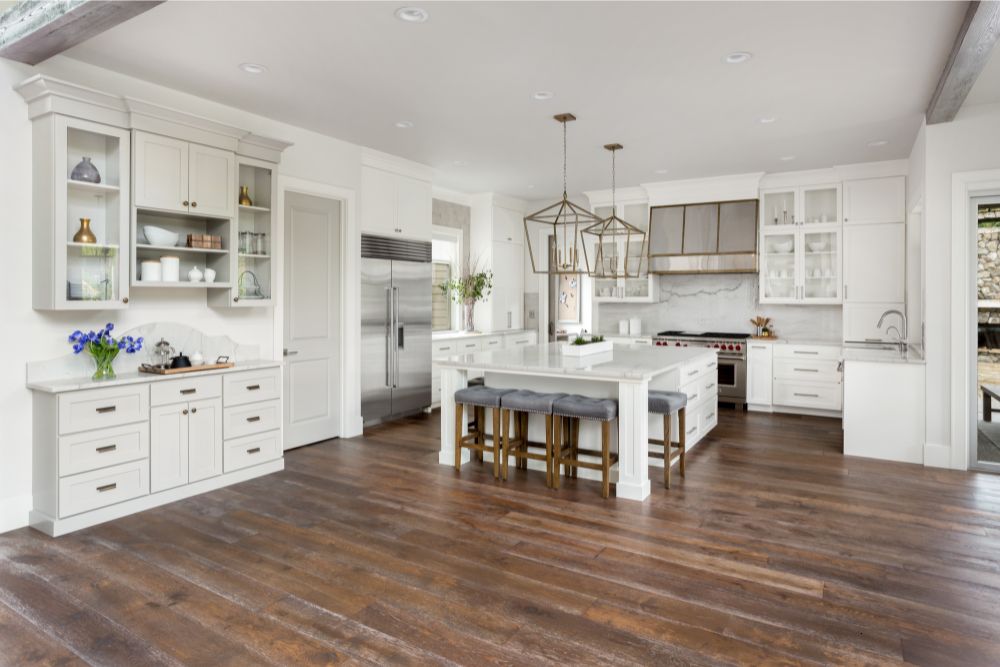 Kitchen hardwood flooring | ICC Floors Plus