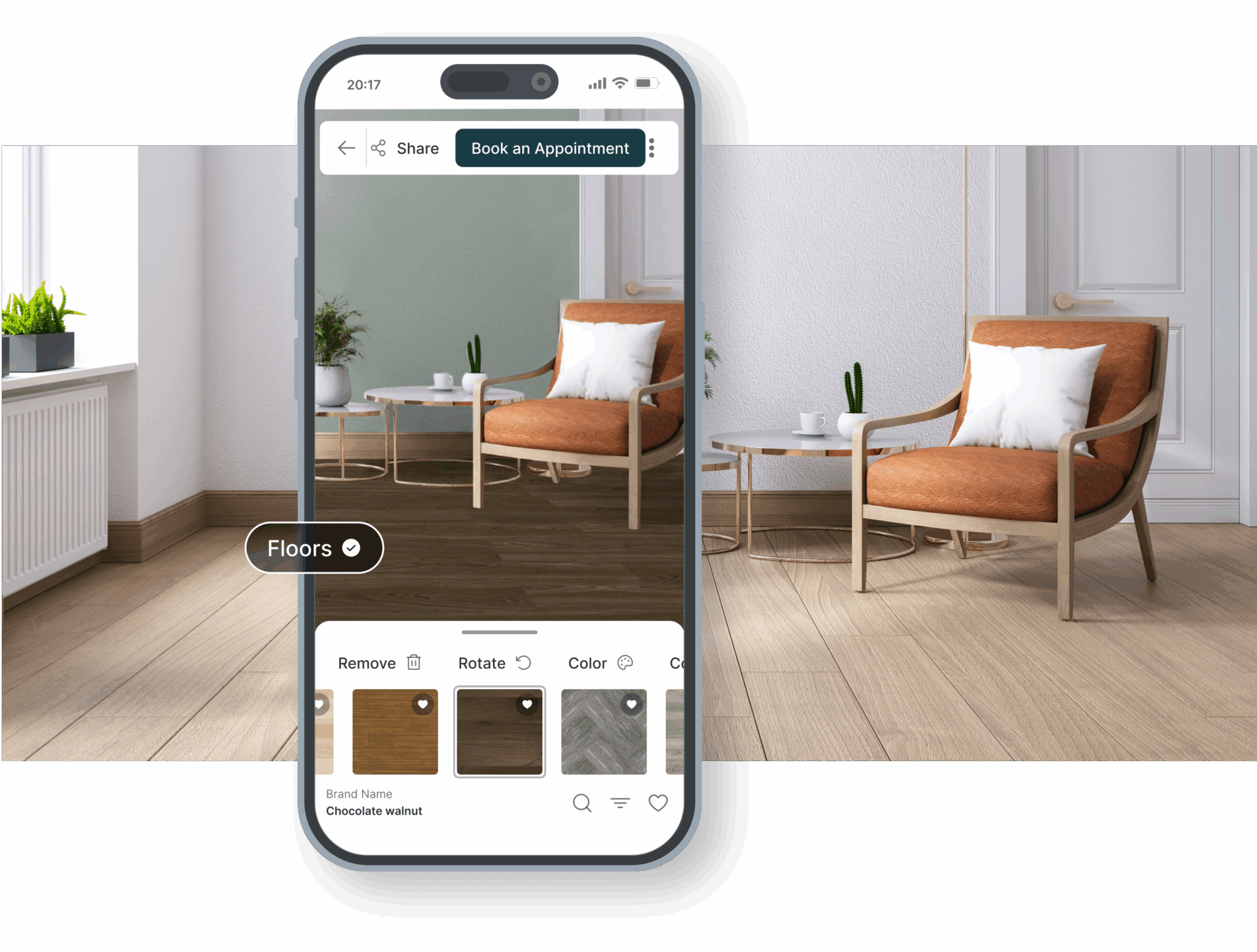 Flooring visualizer phone markers 3 - ICC Floors